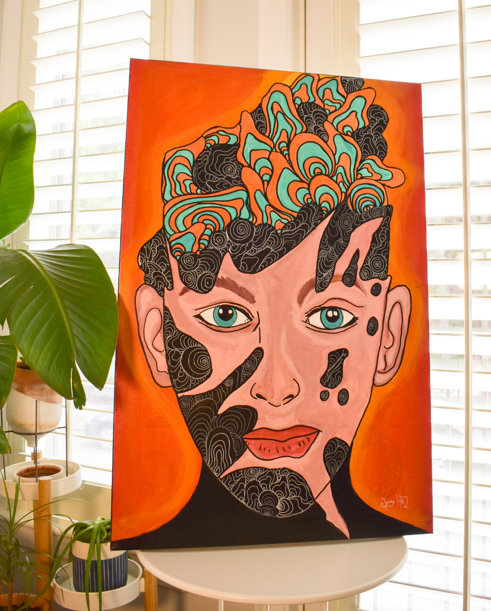 24" x 36" Painting - La Mayoridad Coming of Age-Jorge Henriquez Art