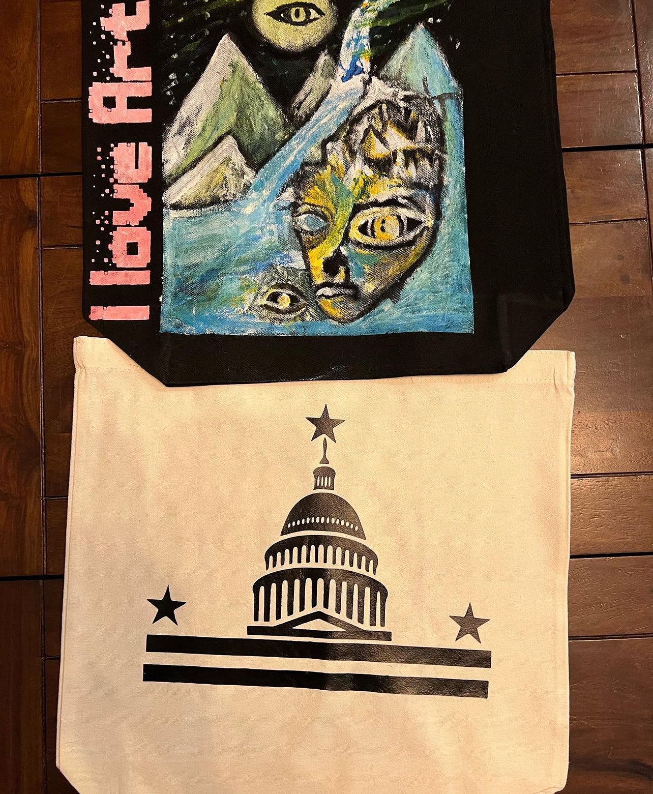 Miscellaneous Tote Bags-Jorge Henriquez Art