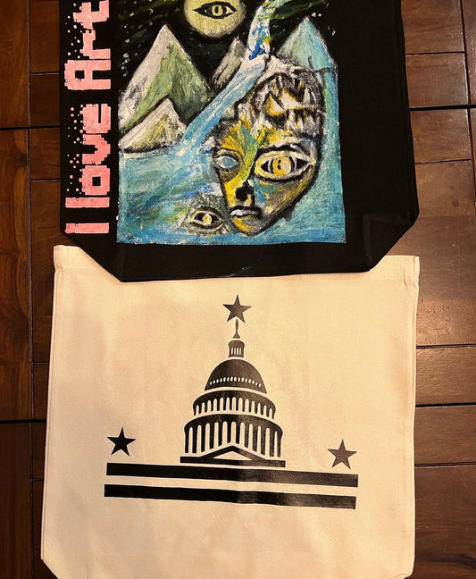 Miscellaneous Tote Bags-Jorge Henriquez Art