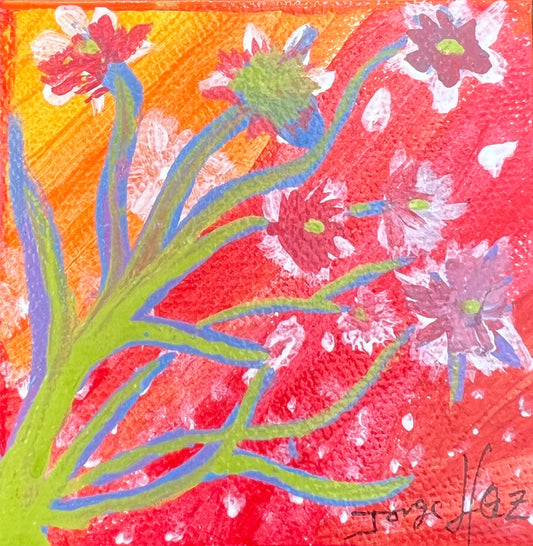 Miscellaneous Mini Paintings 3"x3"-Jorge Henriquez Art