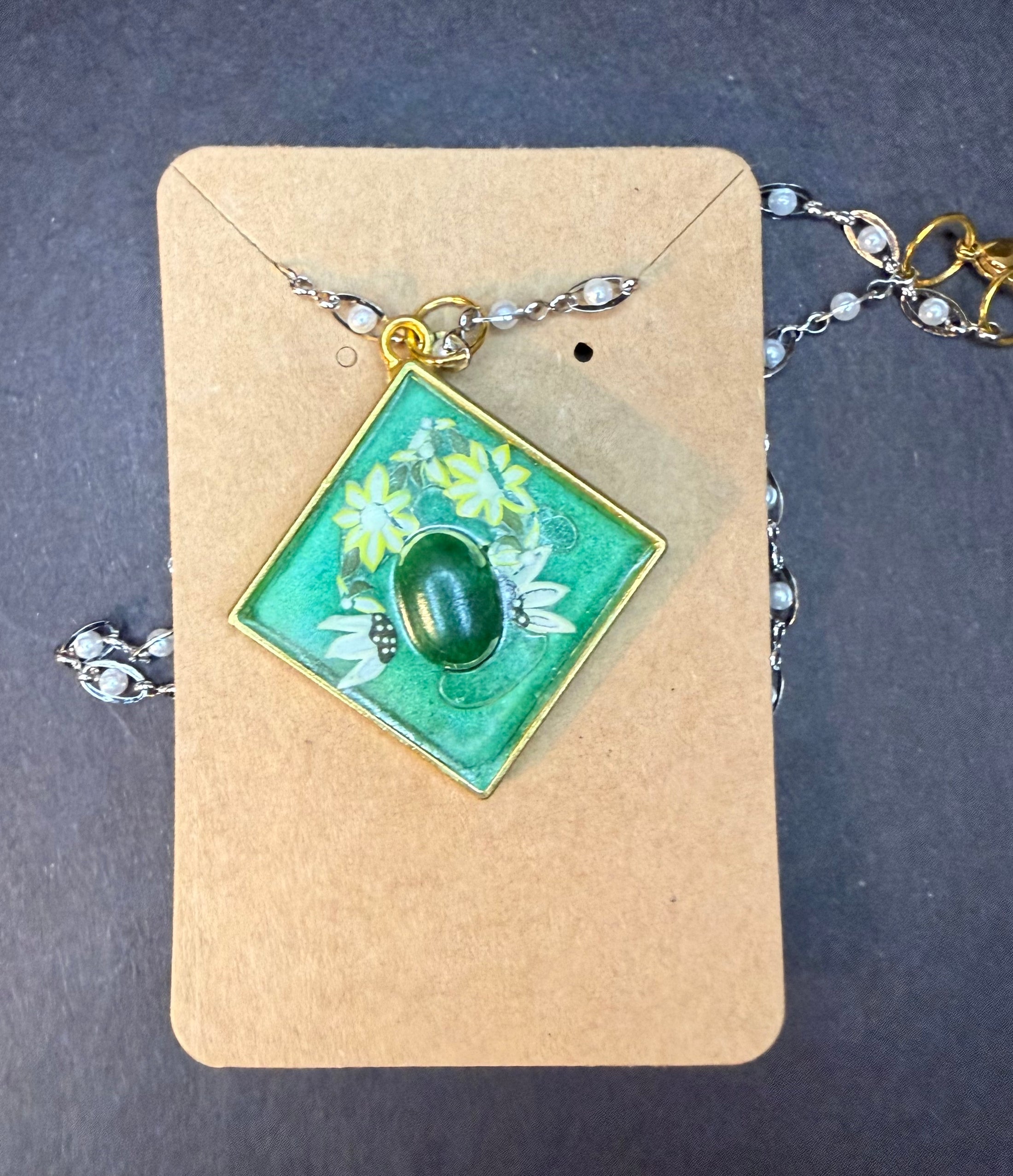 Floral Abstract Necklace