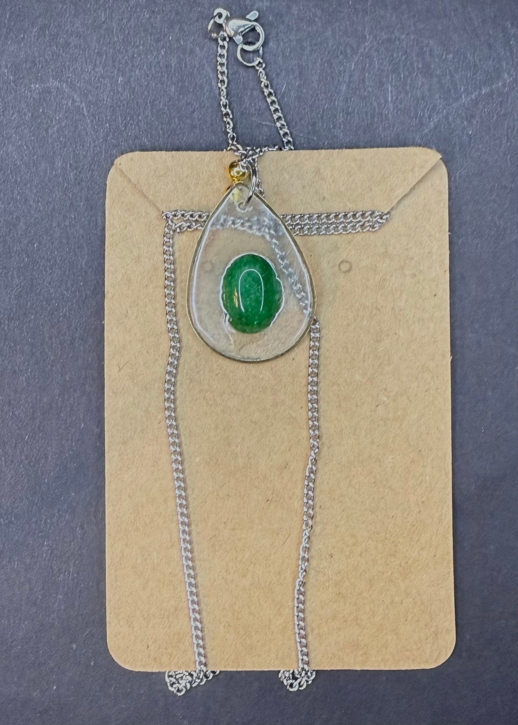 Green Drop Necklace