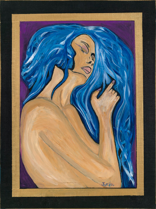 36" x 48" Painting Calliope-Jorge Henriquez Art