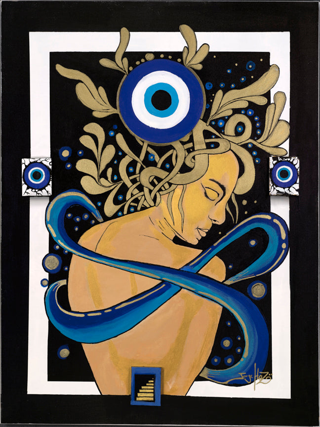 36" x 48" Painting Atiyah-Jorge Henriquez Art