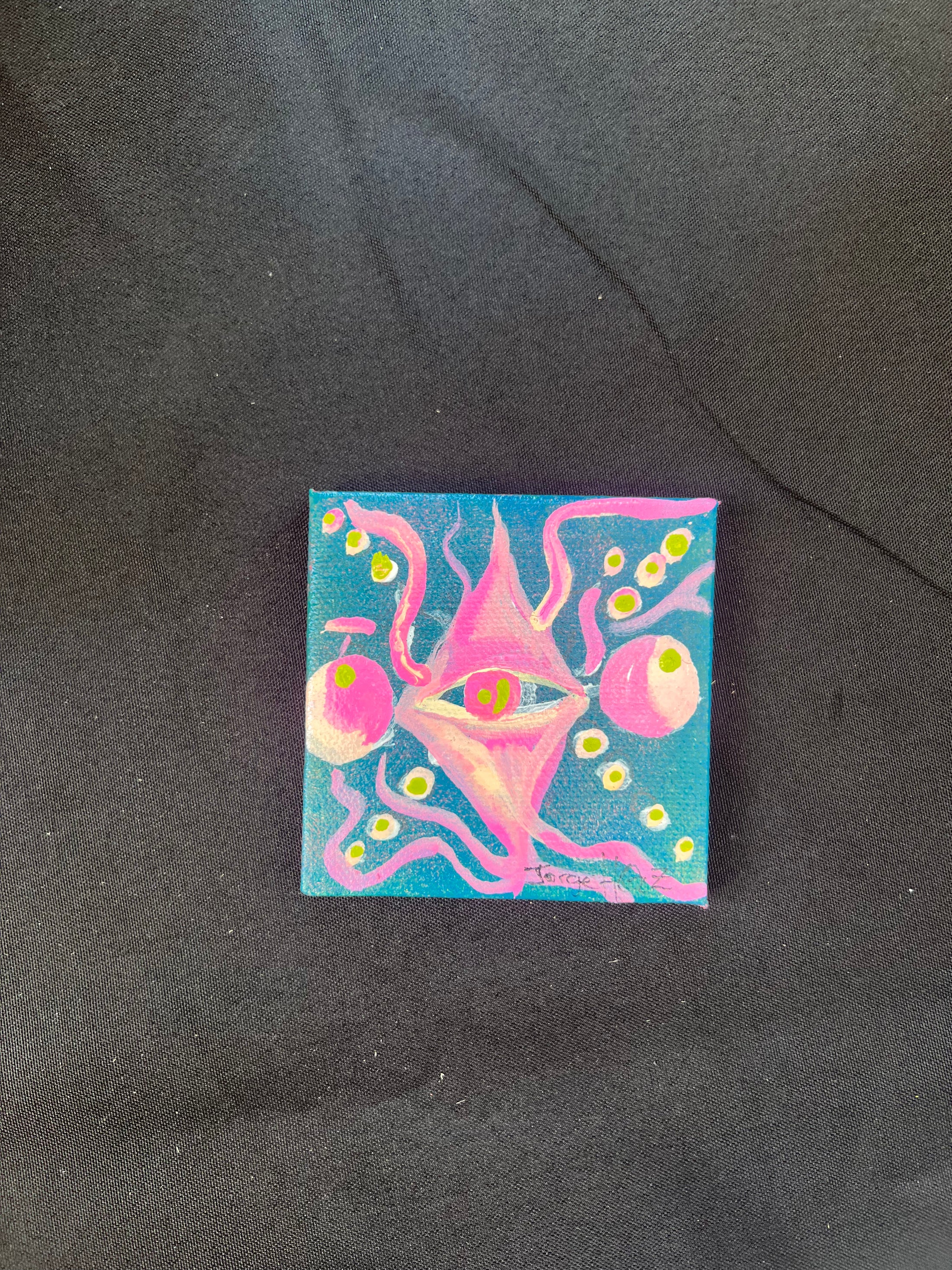 Miscellaneous Mini Paintings 3"x3"-Jorge Henriquez Art
