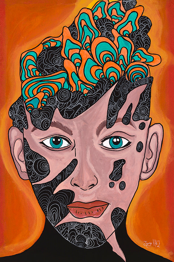 24" x 36" Painting - La Mayoridad Coming of Age-Jorge Henriquez Art