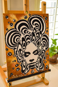 Load image into Gallery viewer, 11" x 14" Painting Cara 3 El Principito Moreno-Jorge Henriquez Art
